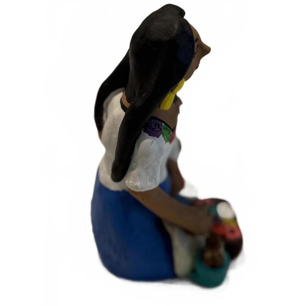 Mexican Folk Art Figurine of Woman with Child Josefina Aguilar - Picture 2 of 5